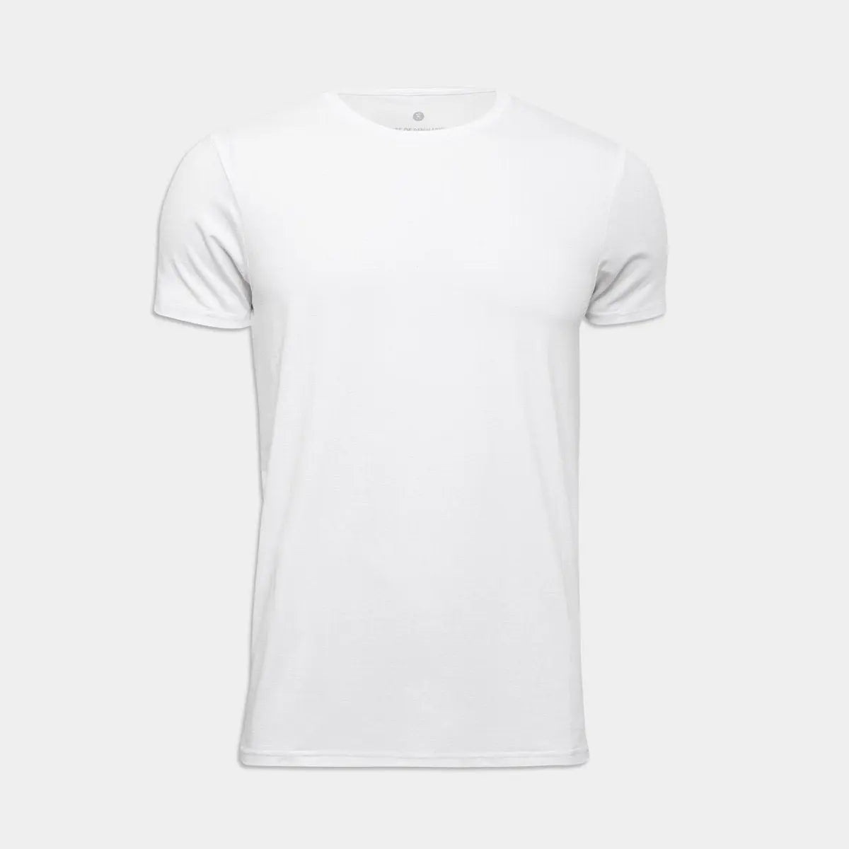 krans Smuk halvkugle Hvid T-shirt i bambus med rund hals til mænd fra JBS of Denmark –  Bambustøj.dk